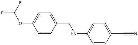 4-({[4-(difluoromethoxy)phenyl]methyl}amino)benzonitrile 구조식 이미지