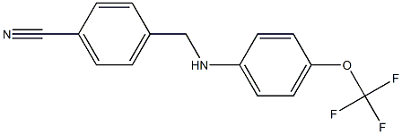 4-({[4-(trifluoromethoxy)phenyl]amino}methyl)benzonitrile Structure