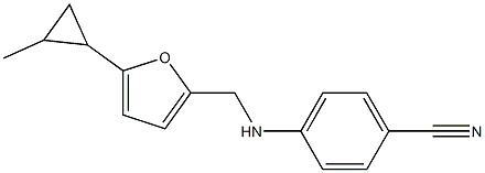 4-({[5-(2-methylcyclopropyl)furan-2-yl]methyl}amino)benzonitrile Structure