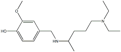 4-({[5-(diethylamino)pentan-2-yl]amino}methyl)-2-methoxyphenol Structure