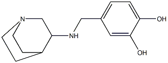 4-({1-azabicyclo[2.2.2]octan-3-ylamino}methyl)benzene-1,2-diol 구조식 이미지