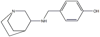 4-({1-azabicyclo[2.2.2]octan-3-ylamino}methyl)phenol 구조식 이미지