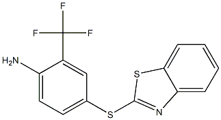 4-(1,3-benzothiazol-2-ylsulfanyl)-2-(trifluoromethyl)aniline 구조식 이미지