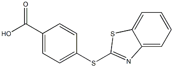 4-(1,3-benzothiazol-2-ylsulfanyl)benzoic acid 구조식 이미지