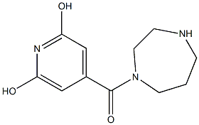 4-(1,4-diazepan-1-ylcarbonyl)pyridine-2,6-diol Structure