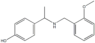 4-(1-{[(2-methoxyphenyl)methyl]amino}ethyl)phenol 구조식 이미지