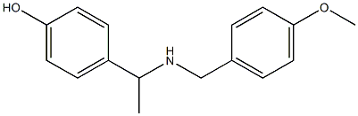 4-(1-{[(4-methoxyphenyl)methyl]amino}ethyl)phenol 구조식 이미지