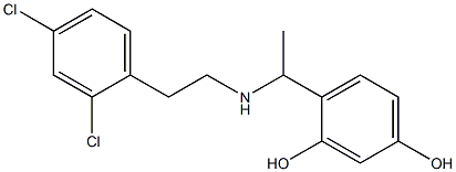 4-(1-{[2-(2,4-dichlorophenyl)ethyl]amino}ethyl)benzene-1,3-diol Structure