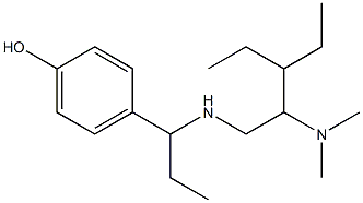 4-(1-{[2-(dimethylamino)-3-ethylpentyl]amino}propyl)phenol Structure