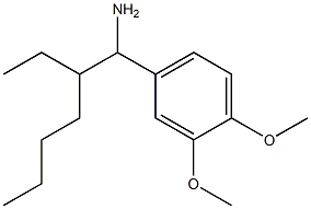 4-(1-amino-2-ethylhexyl)-1,2-dimethoxybenzene 구조식 이미지
