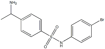 4-(1-aminoethyl)-N-(4-bromophenyl)benzene-1-sulfonamide Structure
