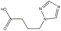 4-(1H-1,2,4-triazol-1-yl)butanoic acid 구조식 이미지