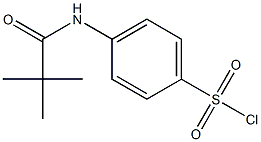 4-(2,2-dimethylpropanamido)benzene-1-sulfonyl chloride 구조식 이미지
