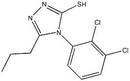 4-(2,3-dichlorophenyl)-5-propyl-4H-1,2,4-triazole-3-thiol Structure