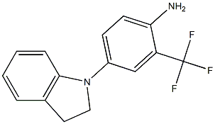 4-(2,3-dihydro-1H-indol-1-yl)-2-(trifluoromethyl)aniline 구조식 이미지