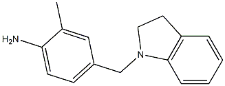 4-(2,3-dihydro-1H-indol-1-ylmethyl)-2-methylaniline Structure