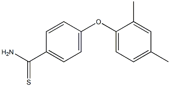 4-(2,4-dimethylphenoxy)benzene-1-carbothioamide Structure