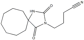 4-(2,4-dioxo-1,3-diazaspiro[4.7]dodec-3-yl)butanenitrile 구조식 이미지