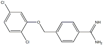 4-(2,5-dichlorophenoxymethyl)benzene-1-carboximidamide Structure