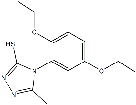 4-(2,5-diethoxyphenyl)-5-methyl-4H-1,2,4-triazole-3-thiol 구조식 이미지