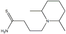 4-(2,6-dimethylpiperidin-1-yl)butanethioamide 구조식 이미지