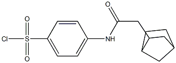 4-(2-{bicyclo[2.2.1]heptan-2-yl}acetamido)benzene-1-sulfonyl chloride 구조식 이미지