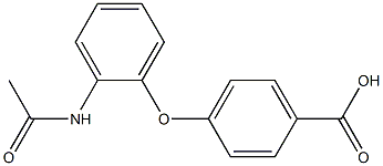 4-(2-acetamidophenoxy)benzoic acid 구조식 이미지