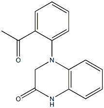 4-(2-acetylphenyl)-1,2,3,4-tetrahydroquinoxalin-2-one Structure