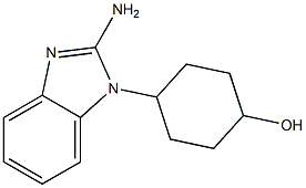 4-(2-amino-1H-1,3-benzodiazol-1-yl)cyclohexan-1-ol 구조식 이미지