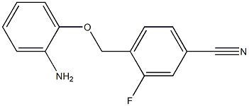 4-(2-aminophenoxymethyl)-3-fluorobenzonitrile Structure