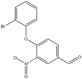 4-(2-bromophenoxy)-3-nitrobenzaldehyde 구조식 이미지