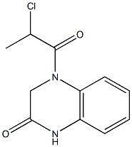 4-(2-chloropropanoyl)-1,2,3,4-tetrahydroquinoxalin-2-one 구조식 이미지