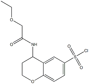 4-(2-ethoxyacetamido)-3,4-dihydro-2H-1-benzopyran-6-sulfonyl chloride 구조식 이미지
