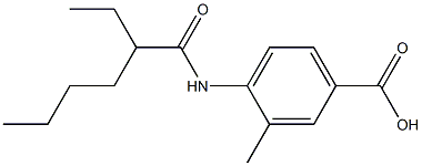 4-(2-ethylhexanamido)-3-methylbenzoic acid Structure