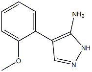 4-(2-methoxyphenyl)-1H-pyrazol-5-amine 구조식 이미지