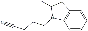 4-(2-methyl-2,3-dihydro-1H-indol-1-yl)butanenitrile Structure