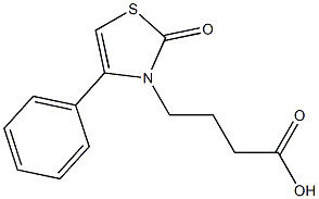 4-(2-oxo-4-phenyl-1,3-thiazol-3(2H)-yl)butanoic acid 구조식 이미지