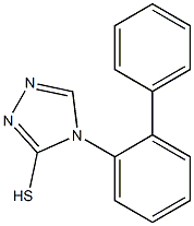 4-(2-phenylphenyl)-4H-1,2,4-triazole-3-thiol 구조식 이미지