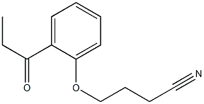 4-(2-propionylphenoxy)butanenitrile 구조식 이미지