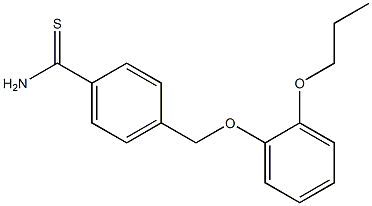 4-(2-propoxyphenoxymethyl)benzene-1-carbothioamide 구조식 이미지