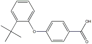 4-(2-tert-butylphenoxy)benzoic acid 구조식 이미지