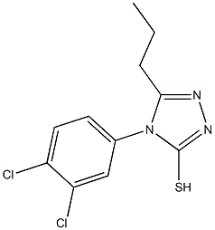 4-(3,4-dichlorophenyl)-5-propyl-4H-1,2,4-triazole-3-thiol Structure