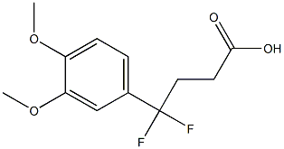 4-(3,4-dimethoxyphenyl)-4,4-difluorobutanoic acid Structure