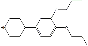 4-(3,4-dipropoxyphenyl)piperidine Structure