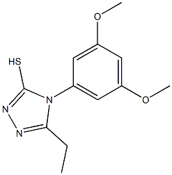 4-(3,5-dimethoxyphenyl)-5-ethyl-4H-1,2,4-triazole-3-thiol Structure