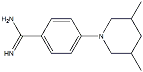 4-(3,5-dimethylpiperidin-1-yl)benzene-1-carboximidamide Structure