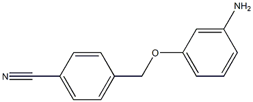 4-(3-aminophenoxymethyl)benzonitrile Structure
