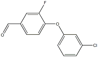 4-(3-chlorophenoxy)-3-fluorobenzaldehyde Structure
