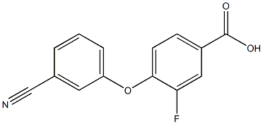 4-(3-cyanophenoxy)-3-fluorobenzoic acid Structure