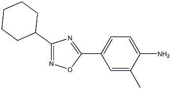 4-(3-cyclohexyl-1,2,4-oxadiazol-5-yl)-2-methylaniline 구조식 이미지